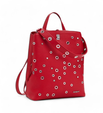 Desigual Medium backpack red studs