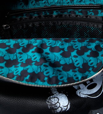 Desigual Mickey Mombaça 2Zippers mochila azul marinho - 30x14,5x38,3cm 