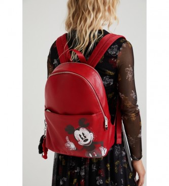 Desigual Mickey Mombasa backpack red -30x14.5x38.3cm