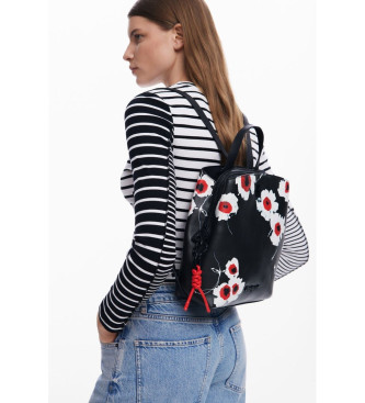 Desigual Mini zaino a fiori neri