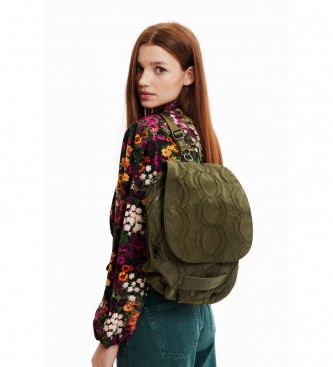 Desigual Multiposition backpack circles green