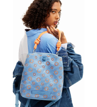 Desigual Blue die-cut multiposition backpack