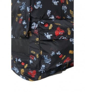 Desigual Sac à dos pliable Mickey Mouse noir -27,8x16,3x41,5cm