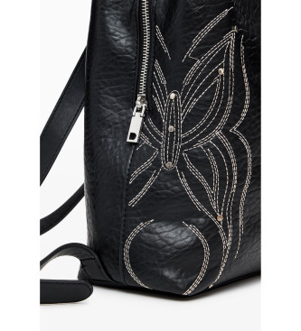 Desigual Mochila S mariposa negro