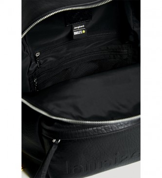 Desigual Smile Mombasa 2 Zipeers backpack black -30x14,5x38,3cm