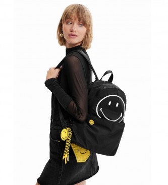 Desigual Smiley backpack black