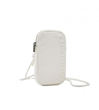 Desigual White leather-effect wallet mobile phone holder