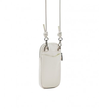 Desigual White leather-effect wallet mobile phone holder