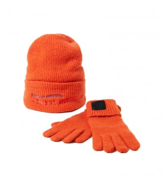 Desigual Happy Bag Hat and Gloves Pack laranja