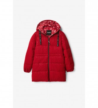 Desigual Padded down jacket Kalmar red