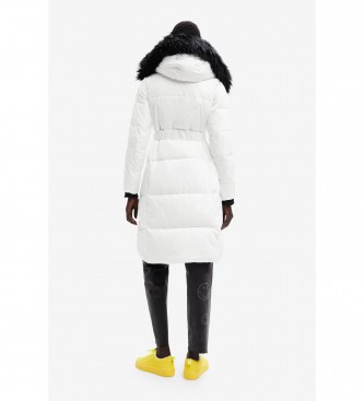 Desigual Norway quilted coat white