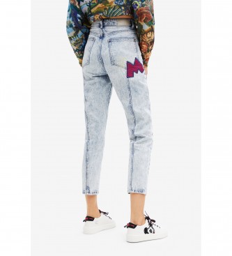 Desigual Jeans Patch Mickey blue wash