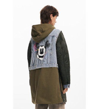 Desigual Parka Budapest Mickey jeans, zelena