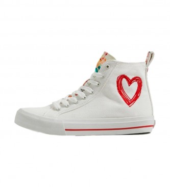 Desigual Zapatillas  sneaker con corazón blanco