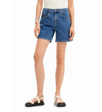 Desigual Blue plain denim shorts