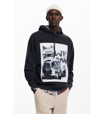 Desigual Cross sweatshirt svart