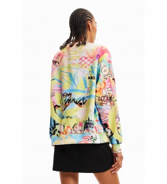 Desigual Multicoloured Mickey Grafitti sweatshirt