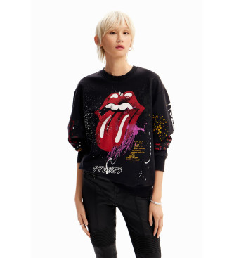 Desigual Czarna bluza rozpinana The Rolling Stones
