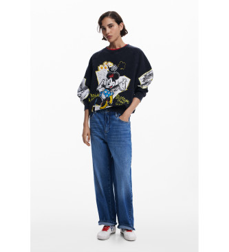 Desigual Sweter Minnie czarny