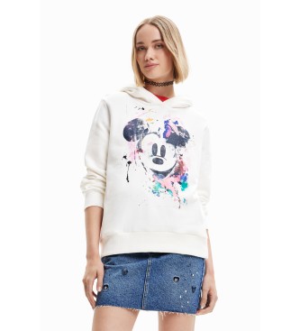 Desigual Sweatshirt Mickey Mouse splatter white
