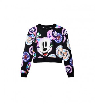 Desigual Sweat-shirt court Mickey Mouse multicolore