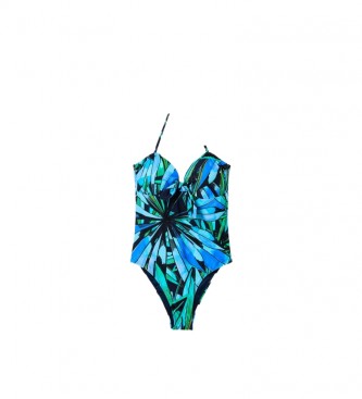 Desigual Rainforest swimming costume blue