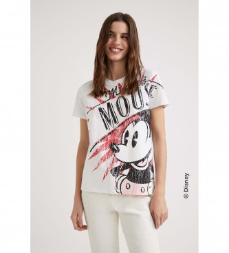 Desigual T-shirt Mickey Boom blanc