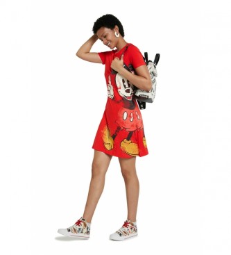 Desigual Mickey Mouse T-shirt dress red 
