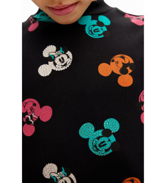 Desigual Kjole Aroa Mickey sort, flerfarvet