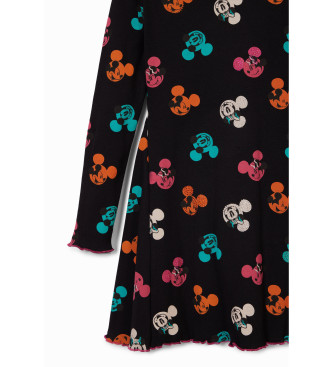 Desigual Vestido Aroa Mickey negro, multicolor