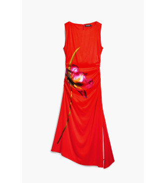 Desigual Abito asimmetrico rosso orchidea