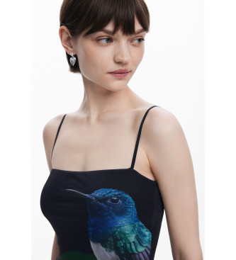 Desigual Schwarzes Colibri-Kleid