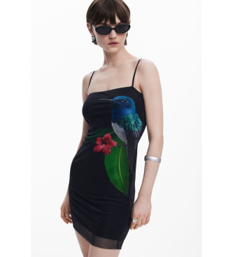 Desigual Schwarzes Colibri-Kleid