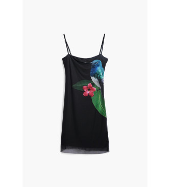 Desigual Schwarzes Colibri-Kleid