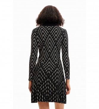 Desigual Black geometric short dress