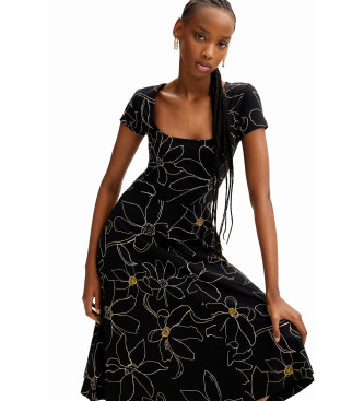 Desigual Arty black floral dress