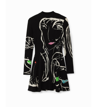 Desigual Vestido Oregn negro