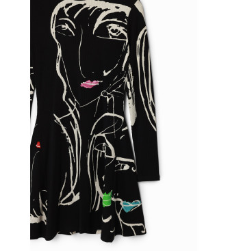 Desigual Vestido Oregn negro