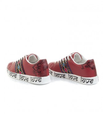 Desigual Red Cosmic Exotic Indian shoes