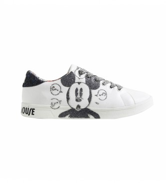 Desigual Sneakers Cosmic Mickey Glitter white