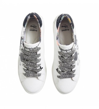Desigual Sneakers Cosmic Mickey Glitter white