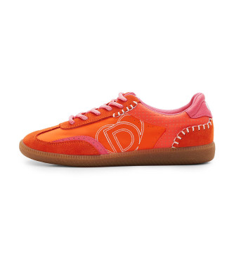 Desigual Sneaker retr in pelle scamosciata arancione