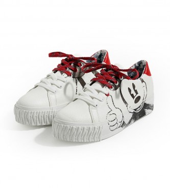 Desigual Mickey Mouse Platform Sneakers white