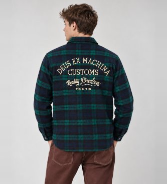 Deus Ex Machina Chemise à carreaux Maxwell marine, vert