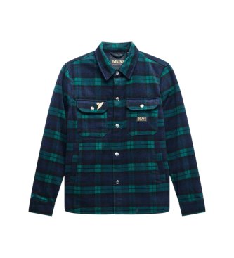 Deus Ex Machina Chemise à carreaux Maxwell marine, vert