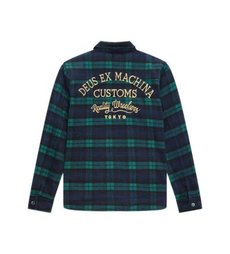 Deus Ex Machina Chemise à carreaux Maxwell marine, vert