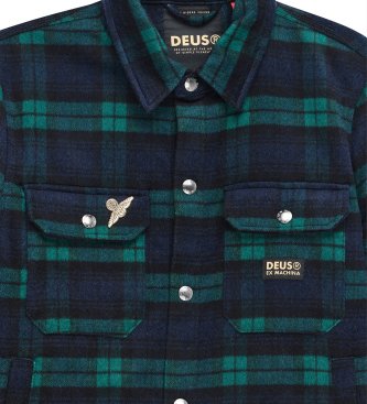 Deus Ex Machina Chemise à carreaux Maxwell marine, vert