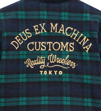 Deus Ex Machina Chemise à carreaux Maxwell marine, vert