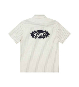 Deus Ex Machina Camisa de riscas branca