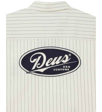 Deus Ex Machina Camisa de riscas branca